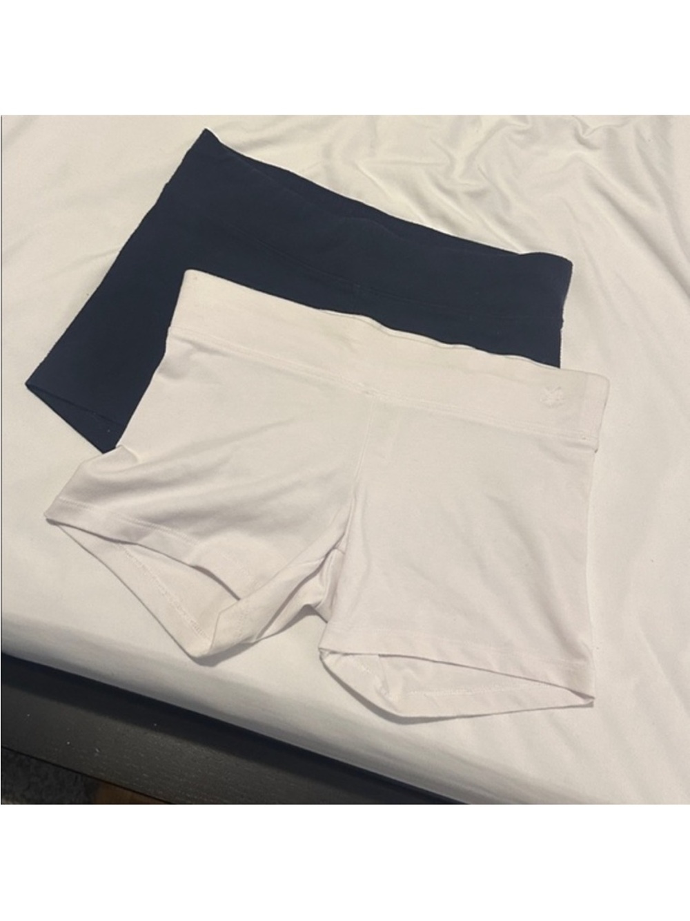 Garage Black and White Stretch Athletic Shorts Duo